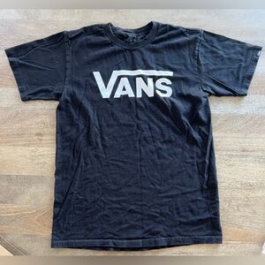 Vans Black Logo T-Shirt for Men - S